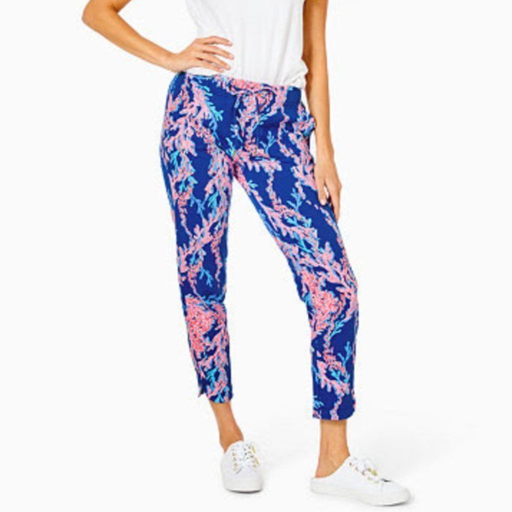 NWT Lilly Pulitzer Emora Pants Swim On Over Print